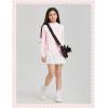 imagebaleaf Girls UPF 50 Rash Guard Sun Jacket Hoodie SPF UV Protection Full Zip Swim Shirts Long Sleeve for KidsLight Pink
