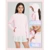imagebaleaf Girls UPF 50 Rash Guard Sun Jacket Hoodie SPF UV Protection Full Zip Swim Shirts Long Sleeve for KidsLight Pink
