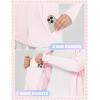 imagebaleaf Girls UPF 50 Rash Guard Sun Jacket Hoodie SPF UV Protection Full Zip Swim Shirts Long Sleeve for KidsLight Pink