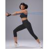 imagebaleaf Sweatleaf Womens Zip Front Closure Sports Bras Racerback Padded High Impact Yoga Workout Running BraBlack