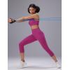 imagebaleaf Sweatleaf Womens Zip Front Closure Sports Bras Racerback Padded High Impact Yoga Workout Running BraRose Red