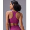 imagebaleaf Sweatleaf Womens Zip Front Closure Sports Bras Racerback Padded High Impact Yoga Workout Running BraRose Red