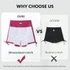 imagebaleaf Womens 3quot High Waisted Swim Shorts Tummy Control Swimsuit Bottoms Ruched Side Board Shorts with PocketPink