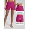 imagebaleaf Womens 3quot High Waisted Swim Shorts Tummy Control Swimsuit Bottoms Ruched Side Board Shorts with PocketPink