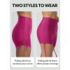 imagebaleaf Womens 3quot High Waisted Swim Shorts Tummy Control Swimsuit Bottoms Ruched Side Board Shorts with PocketPink