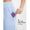imagebaleaf Womens 7quot Athletic Running Shorts Long Workout Shorts High Waisted Quick Dry 4 Zipper Pockets UPF50Light Blue