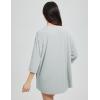 imagebaleaf Womens Beach Cover Up UPF 50 2025 Lightweight Cardigan 34 Sleeve Sun Shirts SPF Sun Wrap with PocketLight Gray