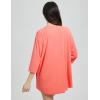 imagebaleaf Womens Beach Cover Up UPF 50 2025 Lightweight Cardigan 34 Sleeve Sun Shirts SPF Sun Wrap with PocketPink