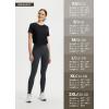 imagebaleaf Womens Cropped Workout Tops Short Sleeve Athletic Running Shirts Loose Fit Quick Dry Yoga TShirts UPF 50Black