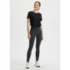 imagebaleaf Womens Cropped Workout Tops Short Sleeve Athletic Running Shirts Loose Fit Quick Dry Yoga TShirts UPF 50Black
