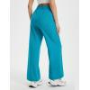 imagebaleaf Womens Hiking Pants Travel Wide Leg Pants with Pockts UPF 50 Loose Lightweight Water Resistant WorkAqua Blue