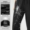 imagebaleaf Womens Hiking Pants Travel Wide Leg Pants with Pockts UPF 50 Loose Lightweight Water Resistant WorkBlack