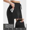 imagebaleaf Womens Hiking Pants Travel Wide Leg Pants with Pockts UPF 50 Loose Lightweight Water Resistant WorkBlack