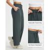 imagebaleaf Womens Hiking Pants Travel Wide Leg Pants with Pockts UPF 50 Loose Lightweight Water Resistant WorkDark Gray