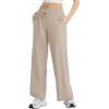 imagebaleaf Womens Hiking Pants Travel Wide Leg Pants with Pockts UPF 50 Loose Lightweight Water Resistant WorkKhaki