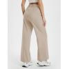 imagebaleaf Womens Hiking Pants Travel Wide Leg Pants with Pockts UPF 50 Loose Lightweight Water Resistant WorkKhaki
