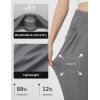 imagebaleaf Womens Petite Joggers Capri Sweatpants Drawstring Track Pants Travel Lounge Cropped Pants with PocketsDark Grey