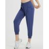 imagebaleaf Womens Petite Joggers Capri Sweatpants Drawstring Track Pants Travel Lounge Cropped Pants with PocketsNavy Blue