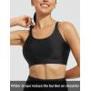 imagebaleaf Womens Swim Bra High Neck Bikini Tops Adjustable Bathing Suit Tops Sports Bra Removable PaddedBlack