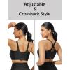 imagebaleaf Womens Swim Bra High Neck Bikini Tops Adjustable Bathing Suit Tops Sports Bra Removable PaddedBlack