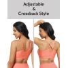 imagebaleaf Womens Swim Bra High Neck Bikini Tops Adjustable Bathing Suit Tops Sports Bra Removable PaddedPink