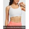 imagebaleaf Womens Swim Bra High Neck Bikini Tops Adjustable Bathing Suit Tops Sports Bra Removable PaddedStar White