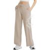 imagebaleaf Womens Hiking Pants Travel Wide Leg Pants with Pockts UPF 50 Loose Lightweight Water Resistant WorkKhaki