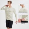 imagebaleaf Mens Sun Shirts UPF 50 UV Protection SPF Long Sleeve Rash Guard Fishing Outdoor Quick Dry LightweightLight Brown