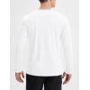 imagebaleaf Mens Sun Shirts UPF 50 UV Protection SPF Long Sleeve Rash Guard Fishing Outdoor Quick Dry LightweightWhite