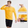 imagebaleaf Mens Sun Shirts UPF 50 UV Protection SPF Long Sleeve Rash Guard Fishing Outdoor Quick Dry LightweightYellow