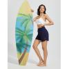imagebaleaf Womens 5quot Swim Board Shorts High Waisted Quick Dry UPF 50 Swimsuit Swimming Bottoms with Boxer Liner Zipper PocketsNavy Blue