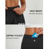 imagebaleaf Womens Athletic Shorts 3quot High Waist Running Shorts with Zipper Pockets Workout Gym Sports Quick Dry UPF 50Black
