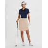 imagebaleaf Womens Golf Shirts Polo Collared V Neck Shorts Sleeve Tennis Shirt Lightweight Quick Dry UPF504 Buttonsnavy Blue