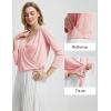 imagebaleaf Womens UPF50 Swim Beach Cover Up Bathing Suit Swimsuit Coverup Cropped 34 Sleeve Lightweight CardiganLight Pink