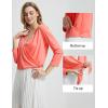 imagebaleaf Womens UPF50 Swim Beach Cover Up Bathing Suit Swimsuit Coverup Cropped 34 Sleeve Lightweight CardiganPink