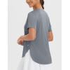 imagebaleaf Womens Workout Tops Shirts UPF50 Sun Shirt Short Sleeve Quick Dry UV Protection Athletic TeeHeather Light Gray