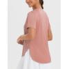 imagebaleaf Womens Workout Tops Shirts UPF50 Sun Shirt Short Sleeve Quick Dry UV Protection Athletic TeeHeather Orange