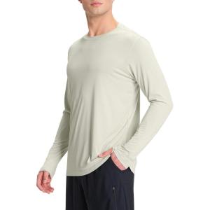imagebaleaf Mens Sun Shirts UPF 50 UV Protection SPF Long Sleeve Rash Guard Fishing Outdoor Quick Dry LightweightLight Brown