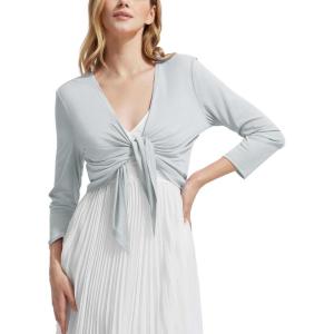 imagebaleaf Womens UPF50 Swim Beach Cover Up Bathing Suit Swimsuit Coverup Cropped 34 Sleeve Lightweight CardiganLight Gray