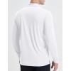 imagebaleaf Mens Long Sleeve Golf Shirt Collared Shirts Polo UPF 50 Lightweight Quick Dry Work Casual OutdoorWhitelong
