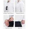 imagebaleaf Mens Long Sleeve Golf Shirt Collared Shirts Polo UPF 50 Lightweight Quick Dry Work Casual OutdoorWhitelong