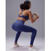 imagebaleaf Sweatleaf Womens Adjustable Sports Bras Crisscross Back Padded High Support Yoga Workout Running BraNavy Blue