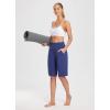 imagebaleaf Womens 12quot Long Bermuda Shorts Knee Length Cotton Athletic Shorts Sweat Casual Lounge Walking SummerBlue