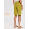 imagebaleaf Womens 12quot Long Bermuda Shorts Knee Length Cotton Athletic Shorts Sweat Casual Lounge Walking SummerGreen