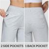 imagebaleaf Womens 12quot Long Bermuda Shorts Knee Length Cotton Athletic Shorts Sweat Casual Lounge Walking SummerLight Grey