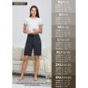imagebaleaf Womens Cotton Bermuda Long Shorts 10quot Knee Length Loose Drawstring Waist Sweat Shorts with Pockets Casual SummerCharcoal10 Inseam