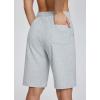 imagebaleaf Womens Cotton Bermuda Long Shorts 10quot Knee Length Loose Drawstring Waist Sweat Shorts with Pockets Casual SummerLight Grey10 Inseam