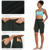 imagebaleaf Womens Cotton Bermuda Long Shorts 10quot Knee Length Loose Drawstring Waist Sweat Shorts with Pockets Casual SummerM Army Green10 Inseam