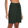 imagebaleaf Womens Cotton Bermuda Long Shorts 10quot Knee Length Loose Drawstring Waist Sweat Shorts with Pockets Casual SummerM Army Green10 Inseam