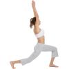 imagebaleaf 21quot Yoga Pants Women Flare Capri Leggings with Pockets Bootcut Casual Cotton Work Summer LoungeLight Grey